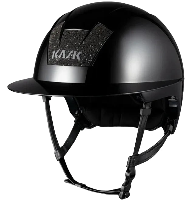 Kask Kooki Lady Ridehjelm M. Swarovski - Black Shine