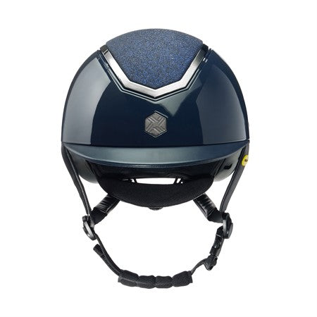 Charles Owen Kylo Glossy Ridehjelm M. Mips - Navy/Sparkley Grey
