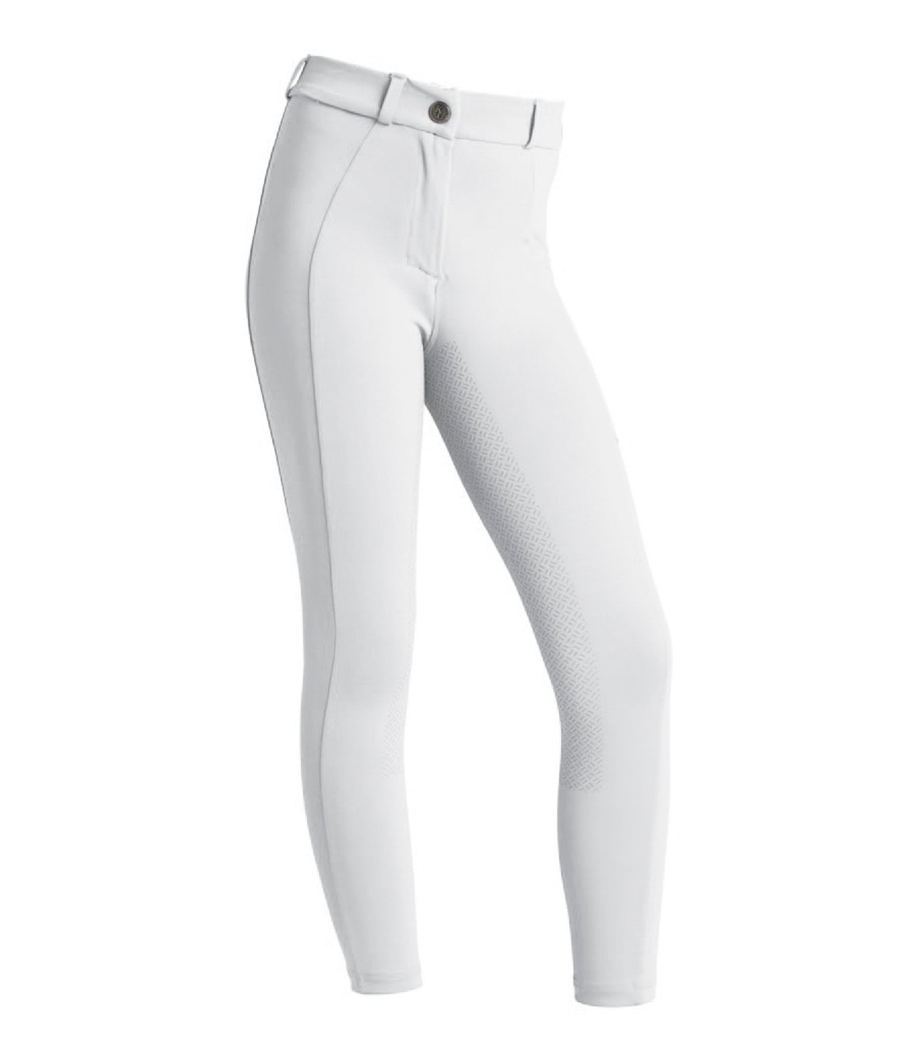 Kingsland Kaysa Ridebukser M. Fuldgrip Til Børn -Hvid