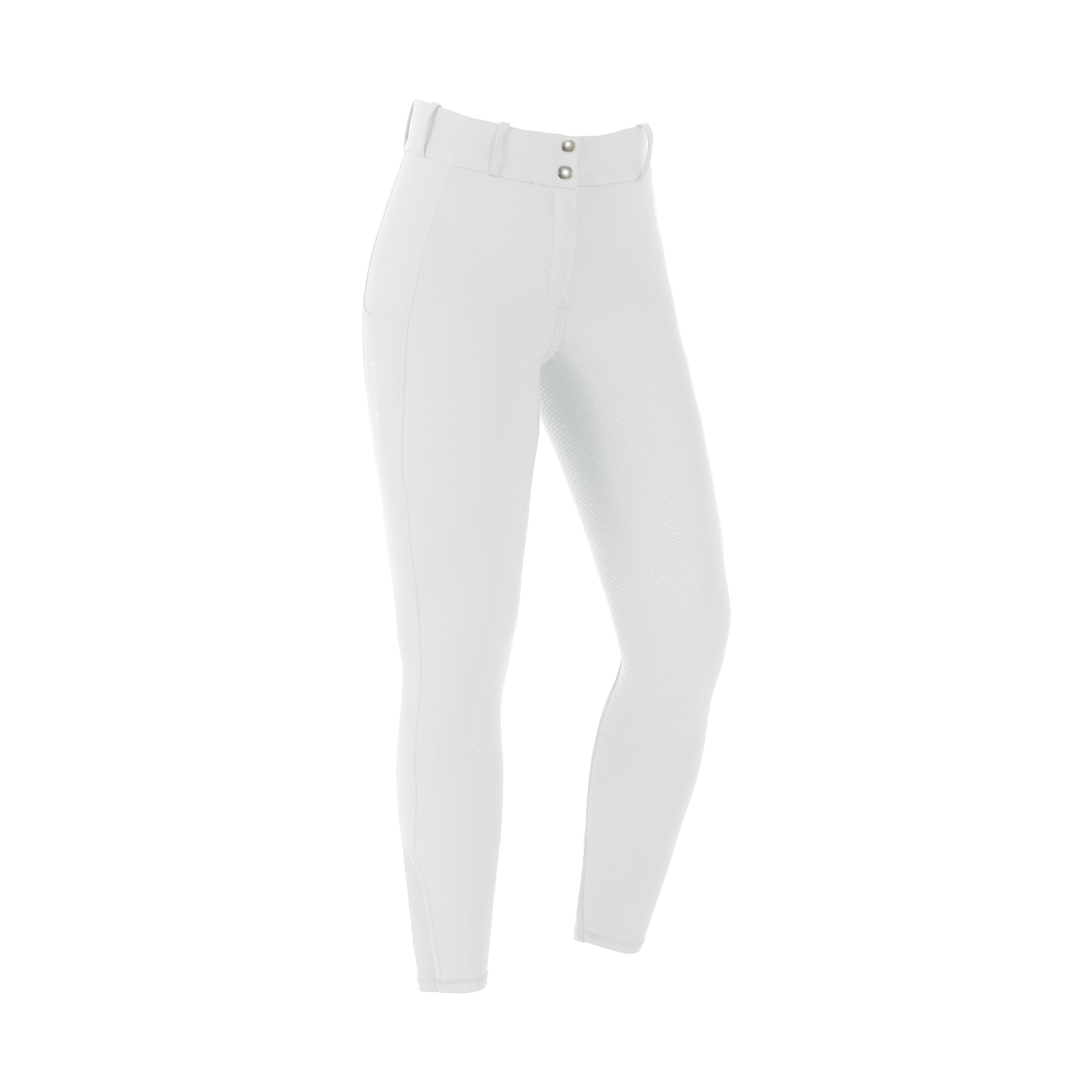 Kingsland Kaya F-Tec6 Fuldgrip Tights M.Lynlås - Hvid