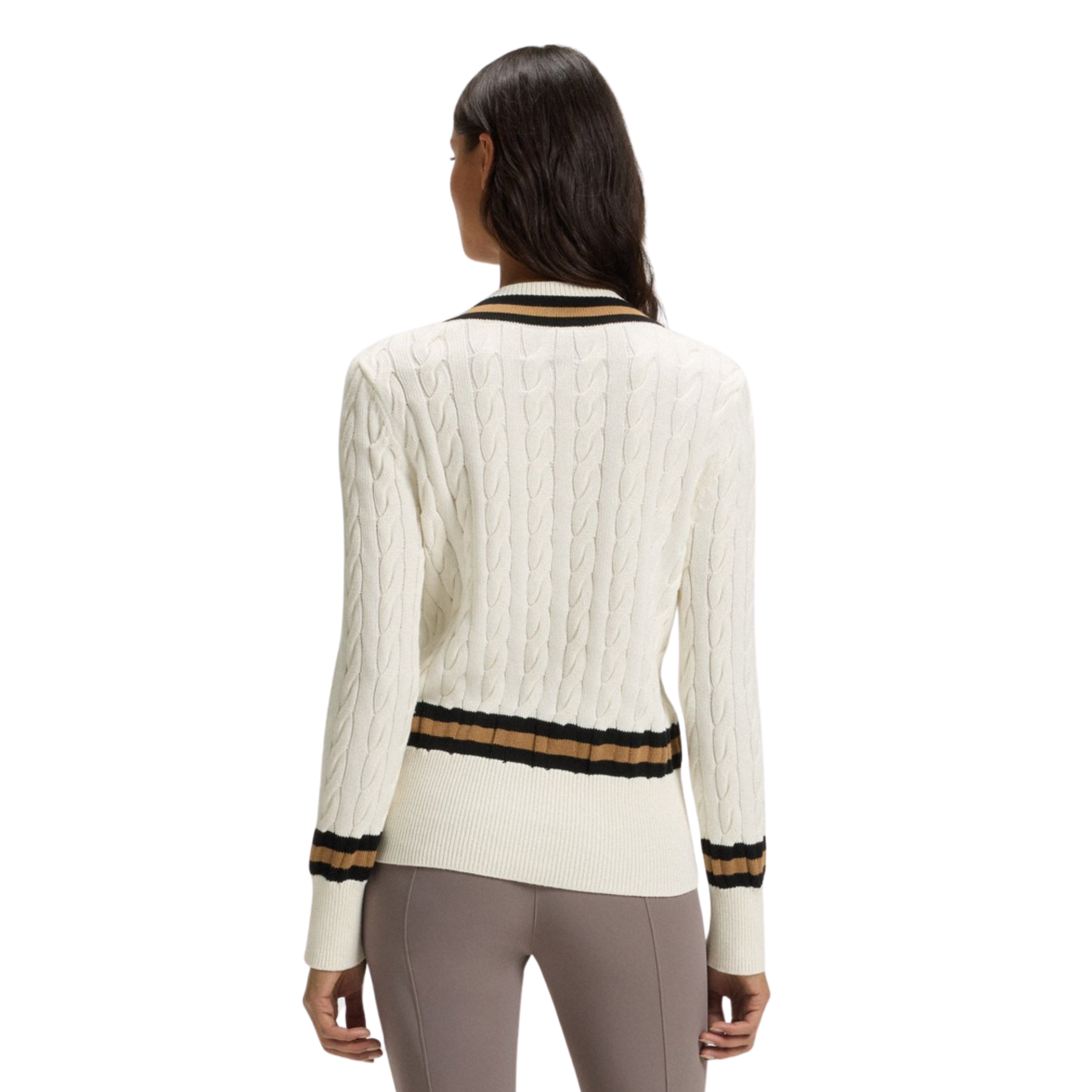 BOSS Paula Strik Bluse M. V-Hals