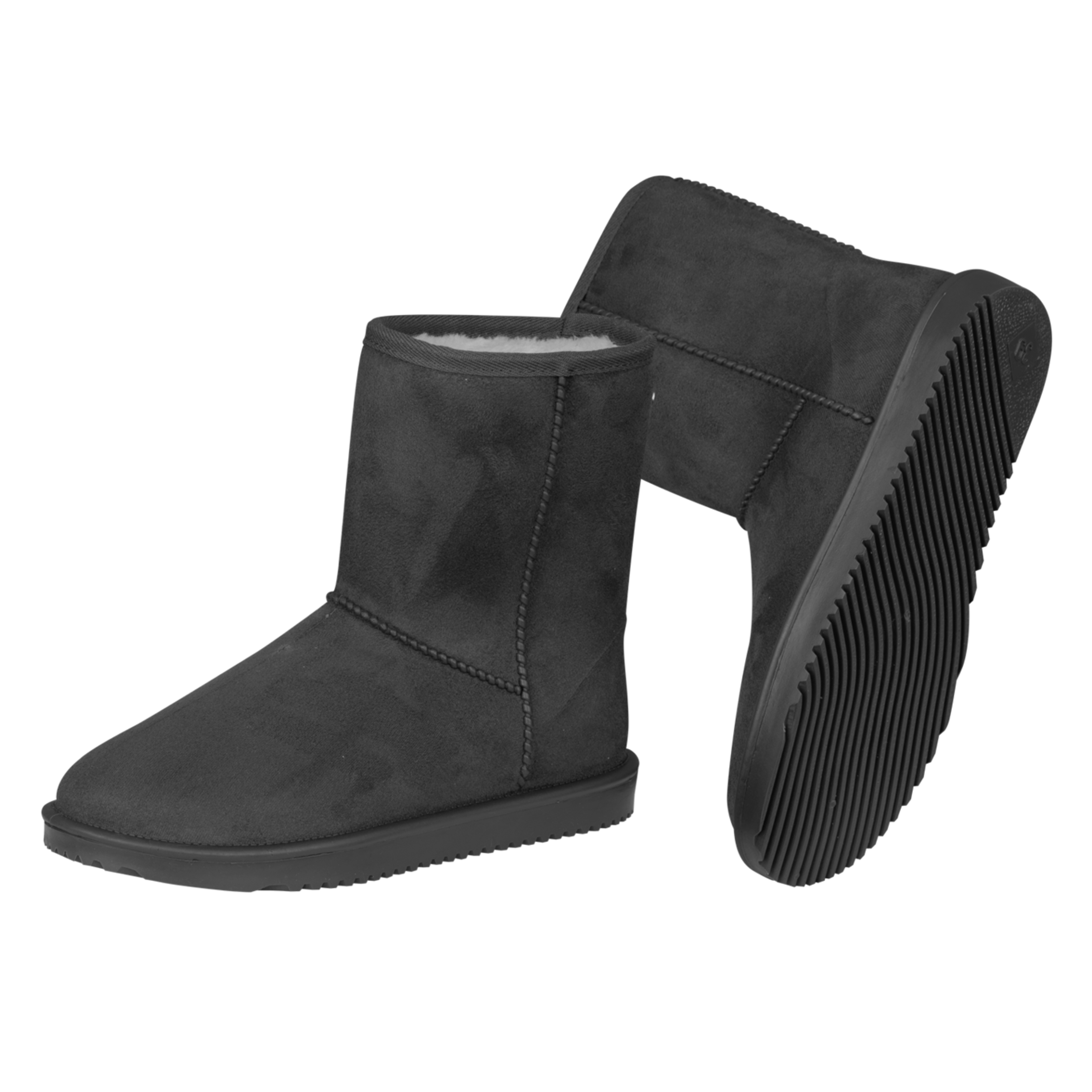 ELT Bamse Gummistøvler Velour M.Plys - Sort