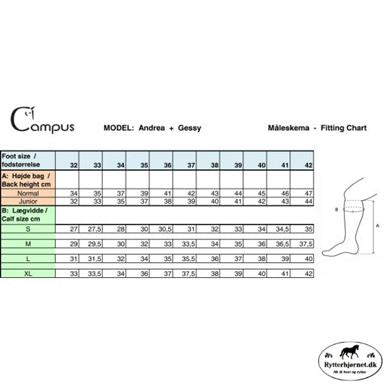 Campus Andrea Læderridestøvle M.Sten - Sort