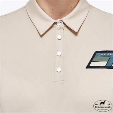 Cavalleria Toscana Performance Pique Polo T-Shirt - Sand