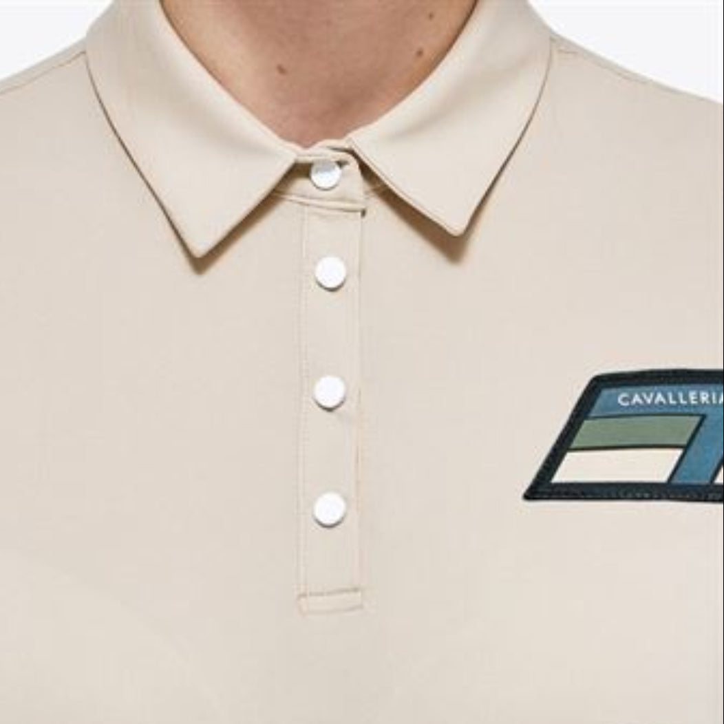 Cavalleria Toscana Performance Pique Polo T-Shirt - Sand