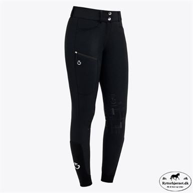 Cavalleria Toscana Academy Jersey Ridebukser m. Fuldgrip - Sort