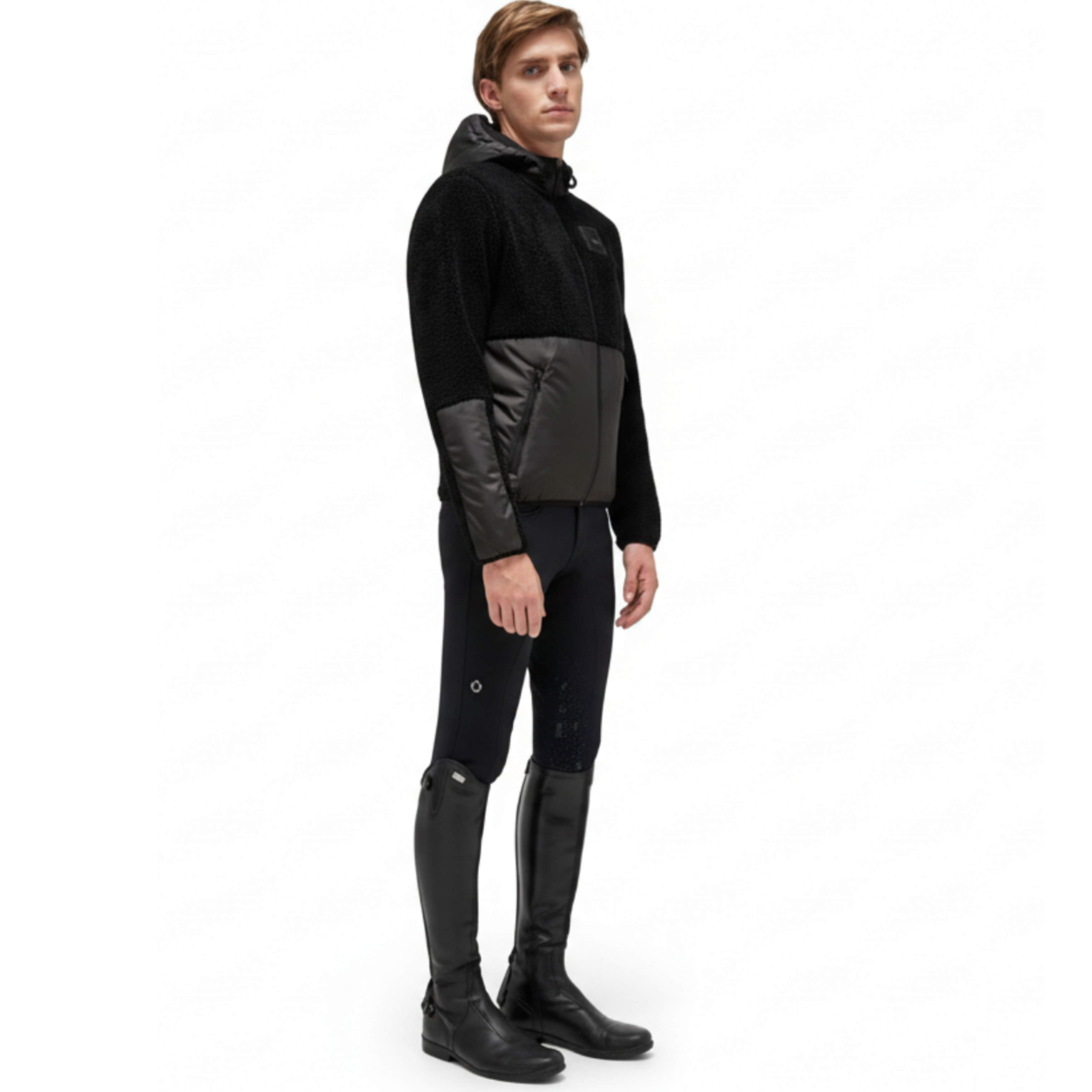 Cavalleria Toscana Academy Nylon/Fleece Jakke Til Herre - Sort