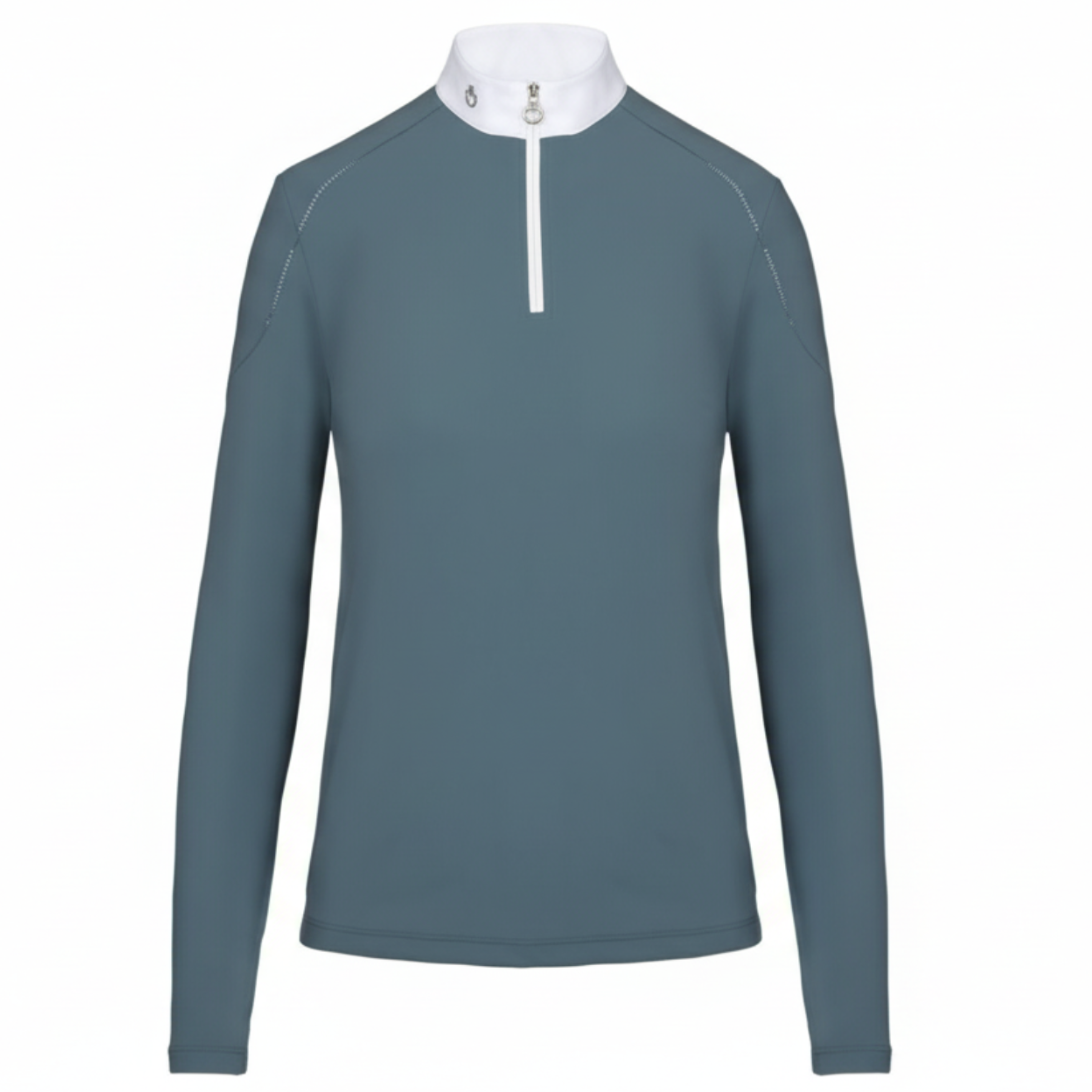 Cavalleria Toscana Beaded Motif Polo - Petrol