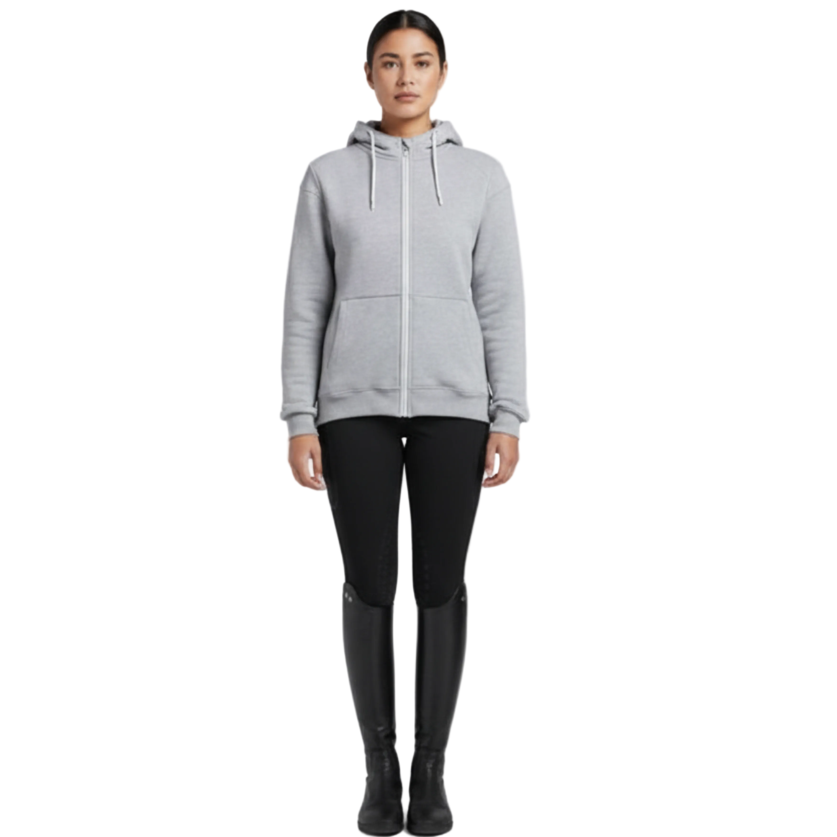 Cavalleria Toscana Cotton Hooded M. Lynlås - Grå