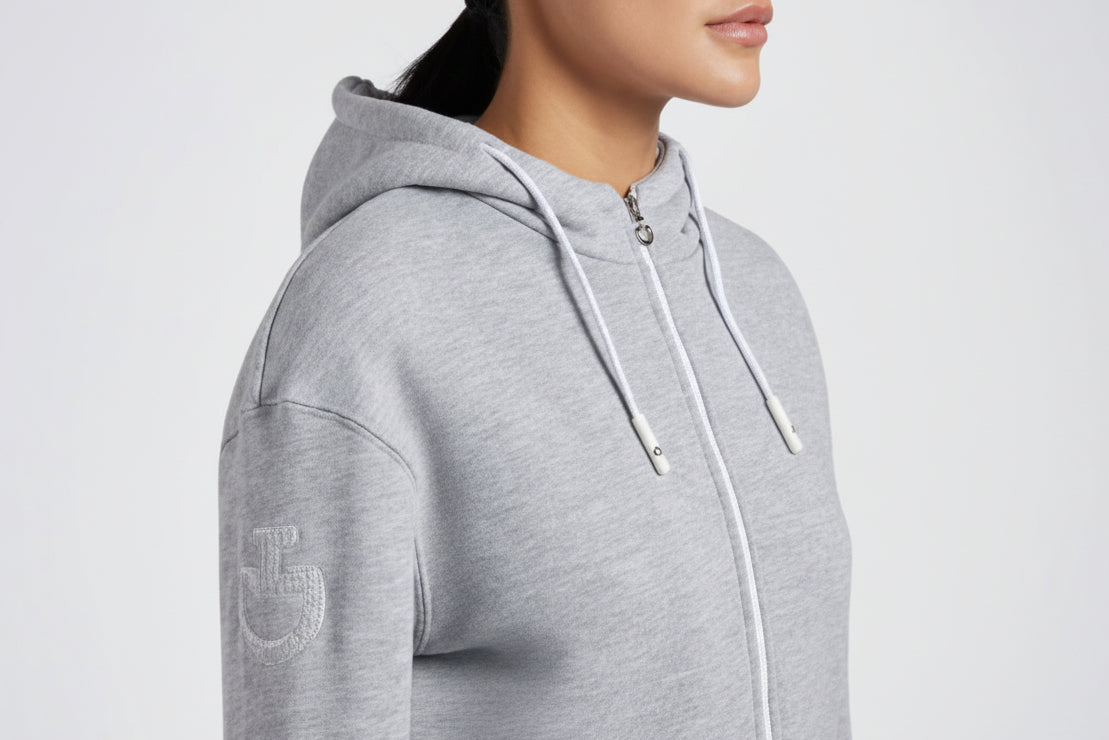 Cavalleria Toscana Cotton Hooded M. Lynlås - Grå