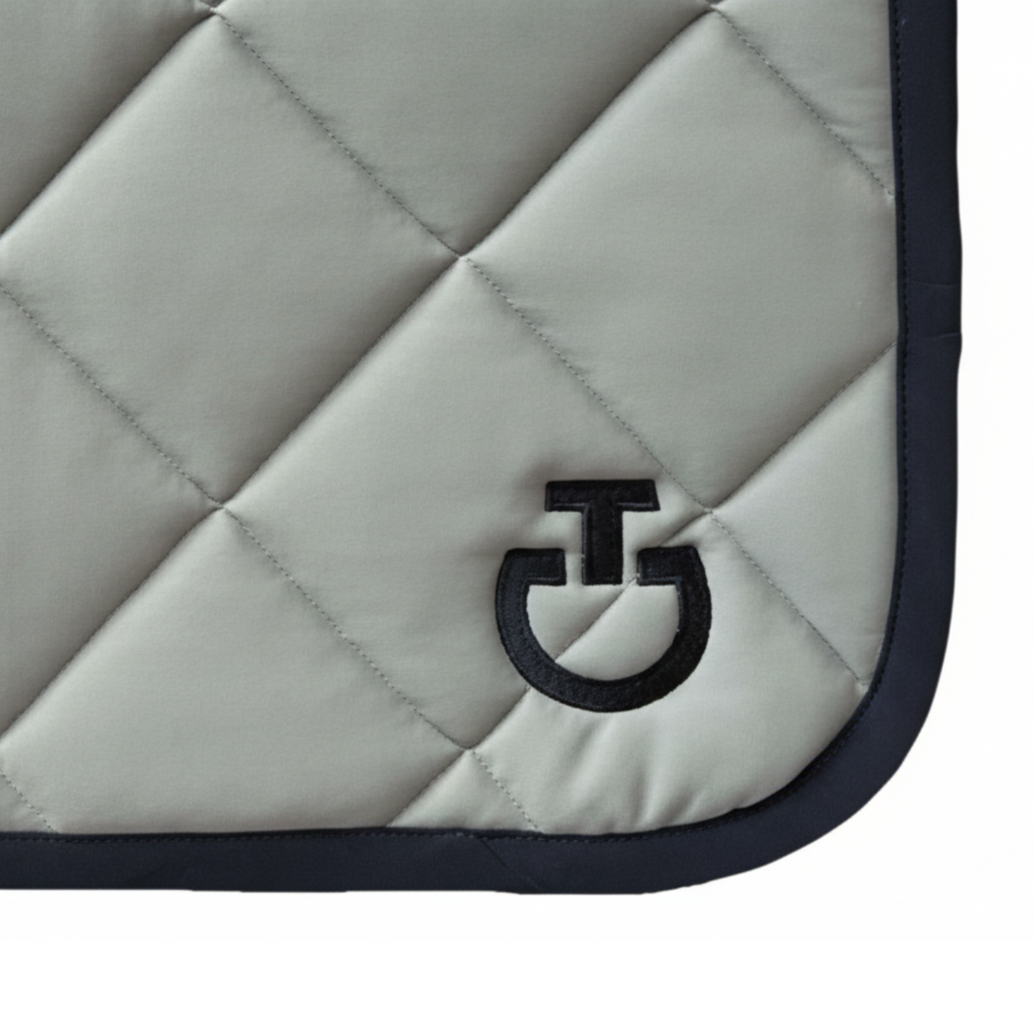 Cavalleria Toscana Diamond Quilted Dressurunderlag - Cement/Sort