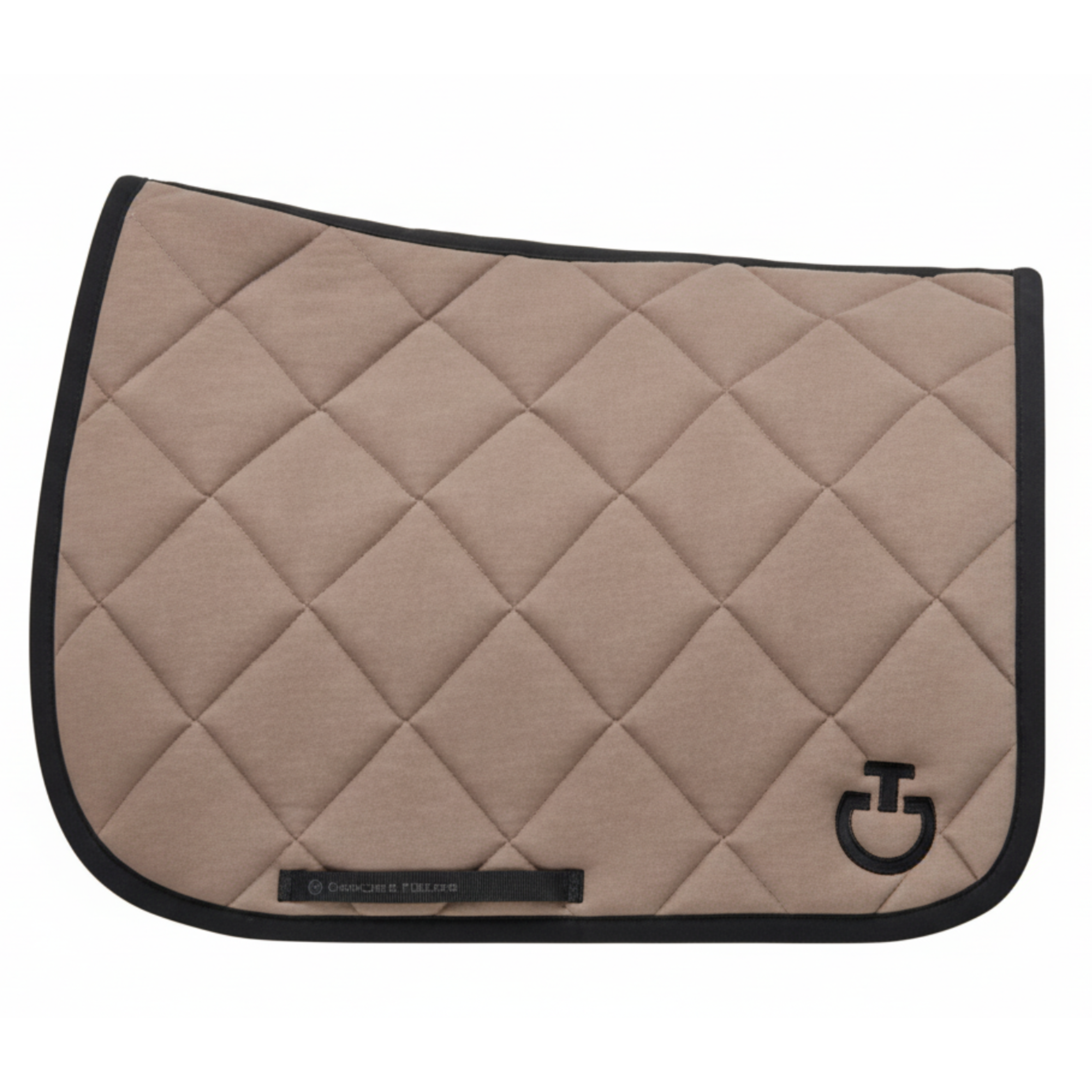 Cavalleria Toscana Diamond Quilted Dressurunderlag - Taupe/Sort