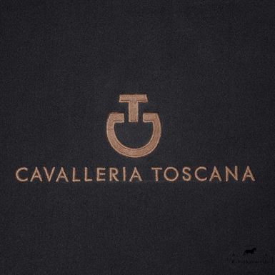 Cavalleria Toscana Dobbelt Fleecetæppe - Black/Toffee Brown