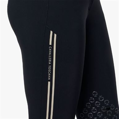 Cavalleria Toscana Embossed Stripe Ridebuks m. Knægrip - Navy