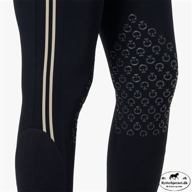Cavalleria Toscana Embossed Stripe Ridebuks m. Knægrip - Navy