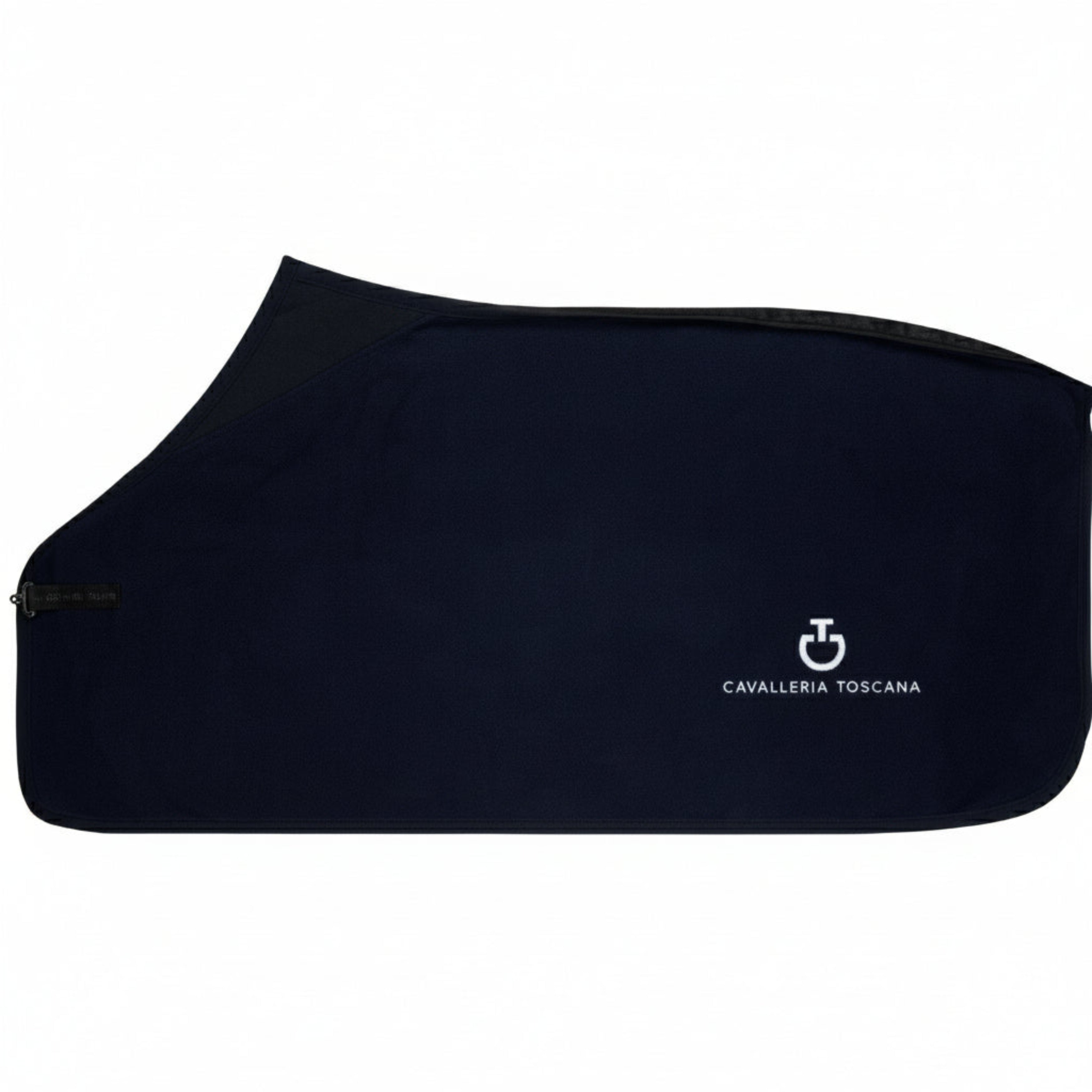 Cavalleria Toscana Fleecetæppe m. Jersey - Navy