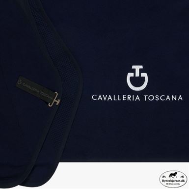 Cavalleria Toscana Fleecetæppe m. Jersey - Navy