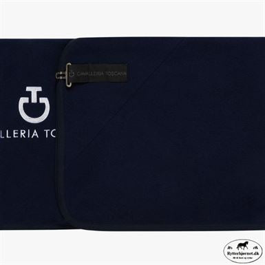 Cavalleria Toscana Fleecetæppe m. Jersey - Navy