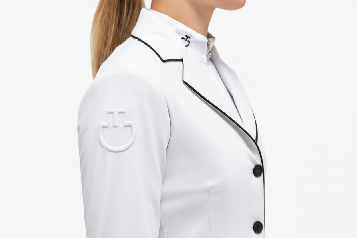 Cavalleria Toscana GP Young Rider Stævnejakke Til Børn - Lysegrå