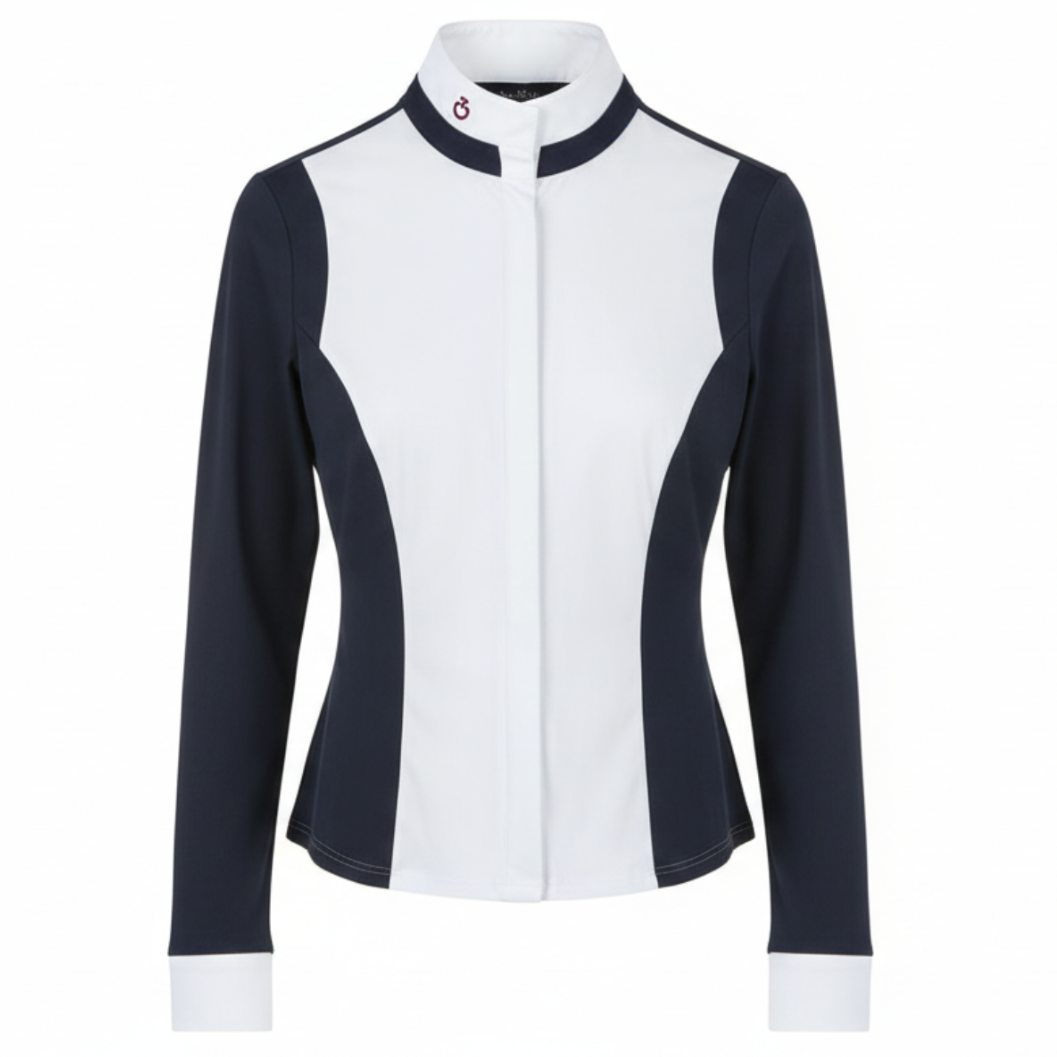 Cavalleria Toscana Gala Shirt Langærmet - Navy/Hvid