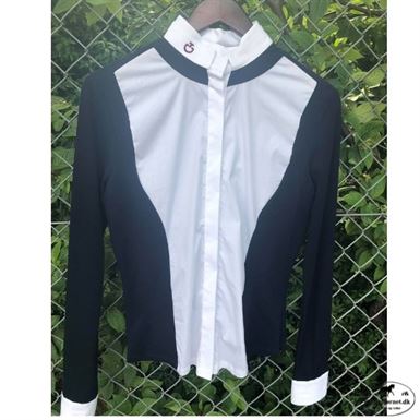 Cavalleria Toscana Gala Shirt Langærmet - Navy/Hvid