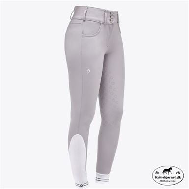 Cavalleria Toscana High Waist Ridebukser M.Fuldgrip- Lys Grå