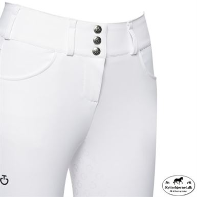 Cavalleria Toscana High Waist Ridebukser M. Fuldgrip - Hvid