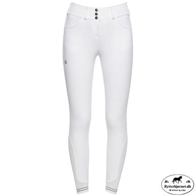 Cavalleria Toscana High Waist Ridebukser M. Fuldgrip - Hvid
