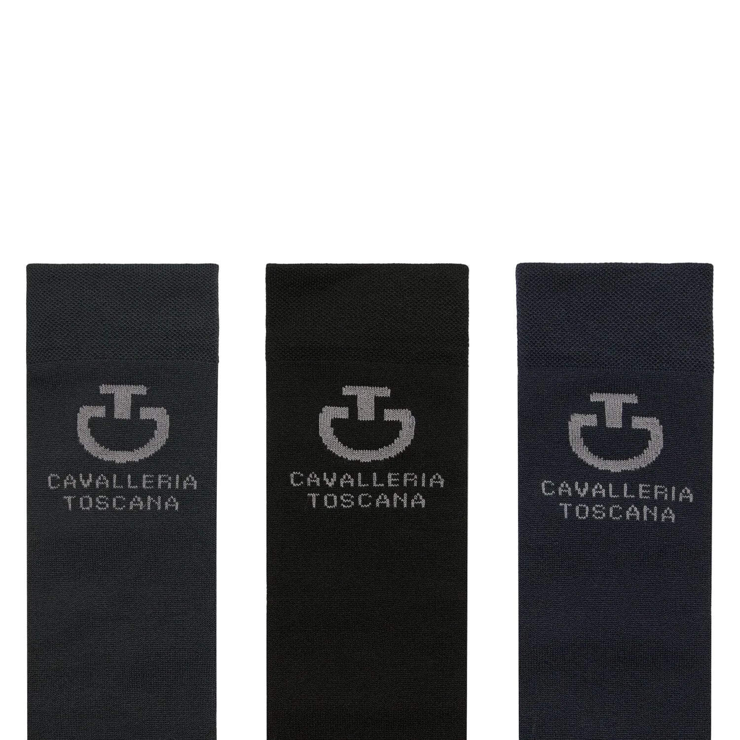 Cavalleria Toscana Jacquard Logo Strømper - 3pak
