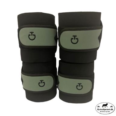 Cavalleria Toscana Jersey Fleece bandager 4 stk - Grøn - 3,5 meter