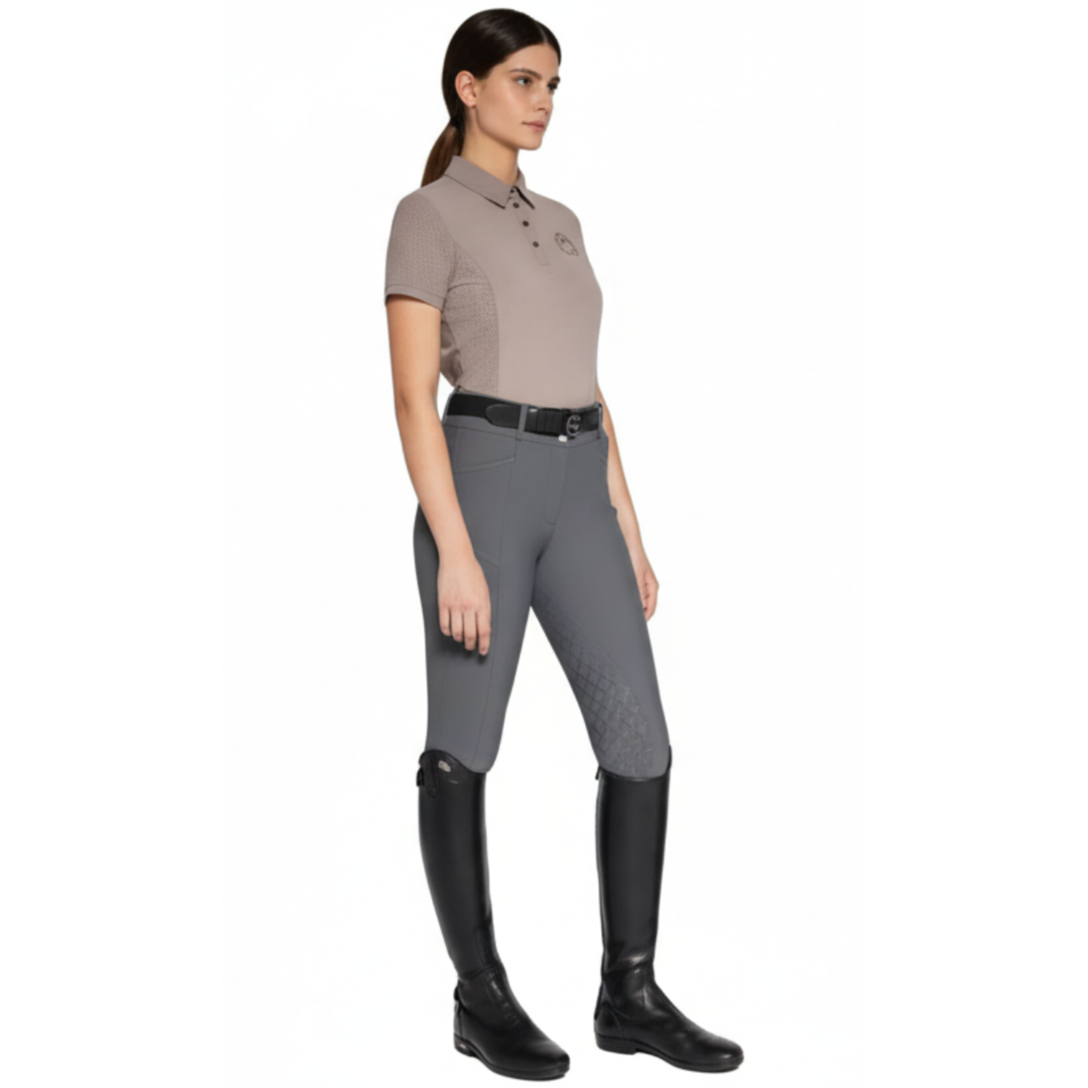 Cavalleria Toscana Kortærmet Jersey Polo - Tortora