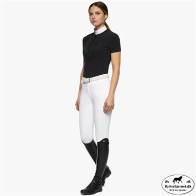 Cavalleria Toscana Lacey Drop Stævnebluse - Sort/Hvid