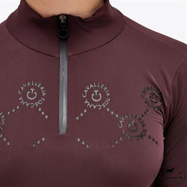 Cavalleria Toscana Mini Orbit Jersey Turtleneck Til Børn - Plum