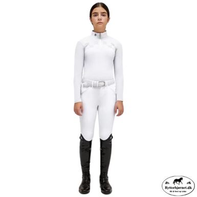 Cavalleria Toscana Mini Orbit Print Jersey Langærmet Stævnetrøje - Hvid