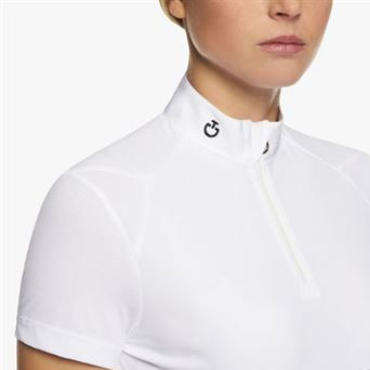 Cavalleria Toscana Jersey S/S Stævnepolo FW22 - Hvid