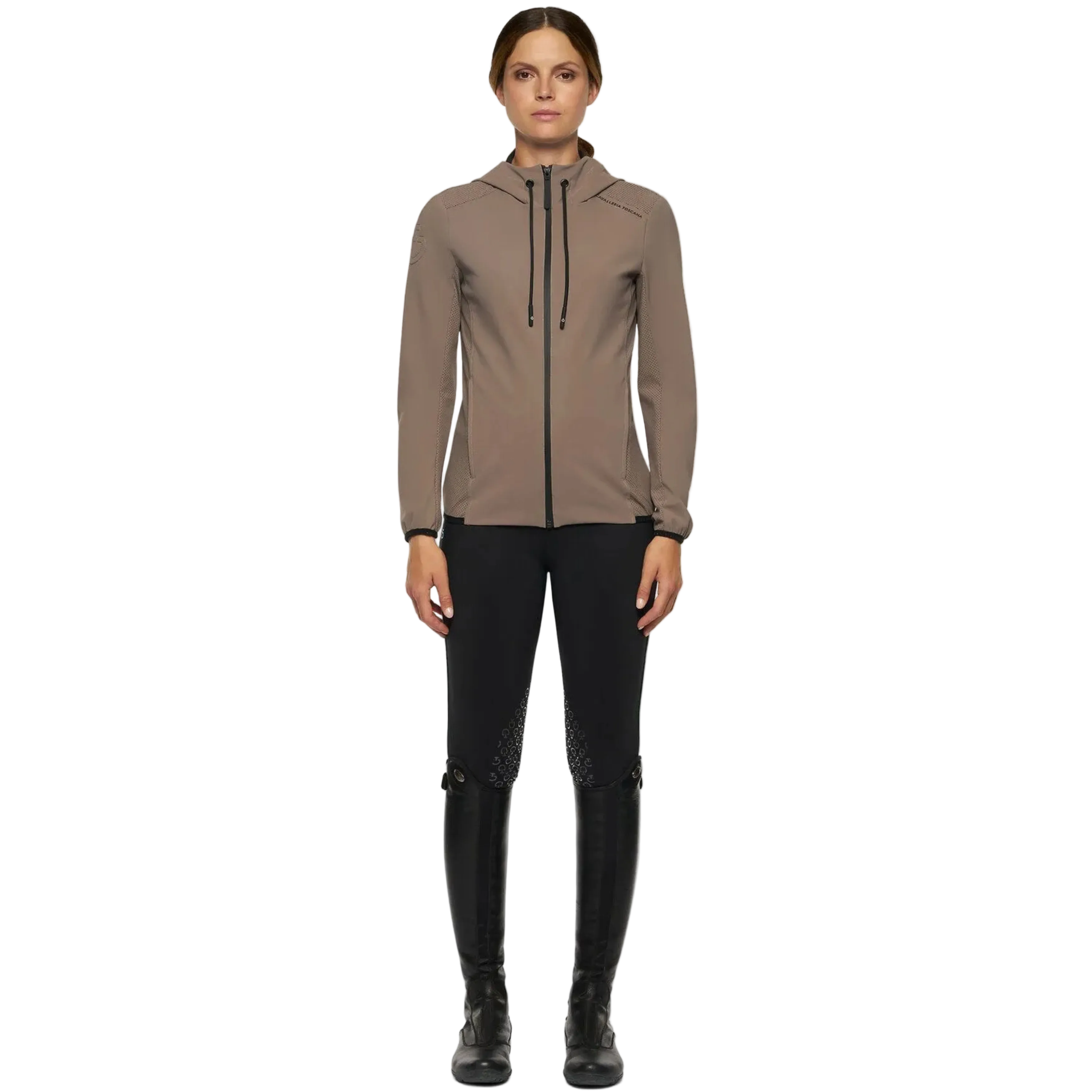 Cavalleria Toscana Perforated Jersey Softshelljakke - Mud