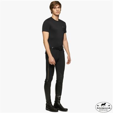 Cavalleria Toscana Jersey Pique Herre T-shirt - Sort