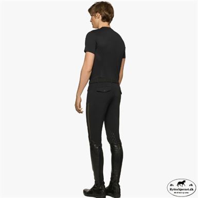 Cavalleria Toscana Jersey Pique Herre T-shirt - Sort