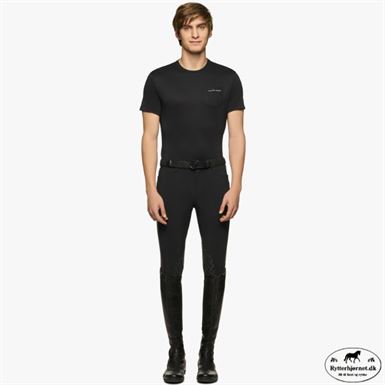 Cavalleria Toscana Jersey Pique Herre T-shirt - Sort