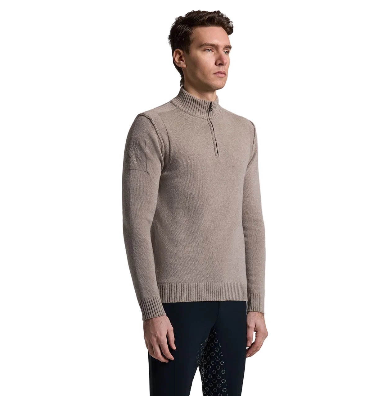 Cavalleria Toscana Pure Wool 1/2 Zip Sweater