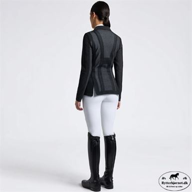 Cavalleria Toscana Revo Perforated Stævnejakke M. Knapper & Lynlås - Sort