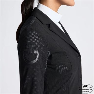 Cavalleria Toscana Revo Perforated Stævnejakke M. Knapper & Lynlås - Sort