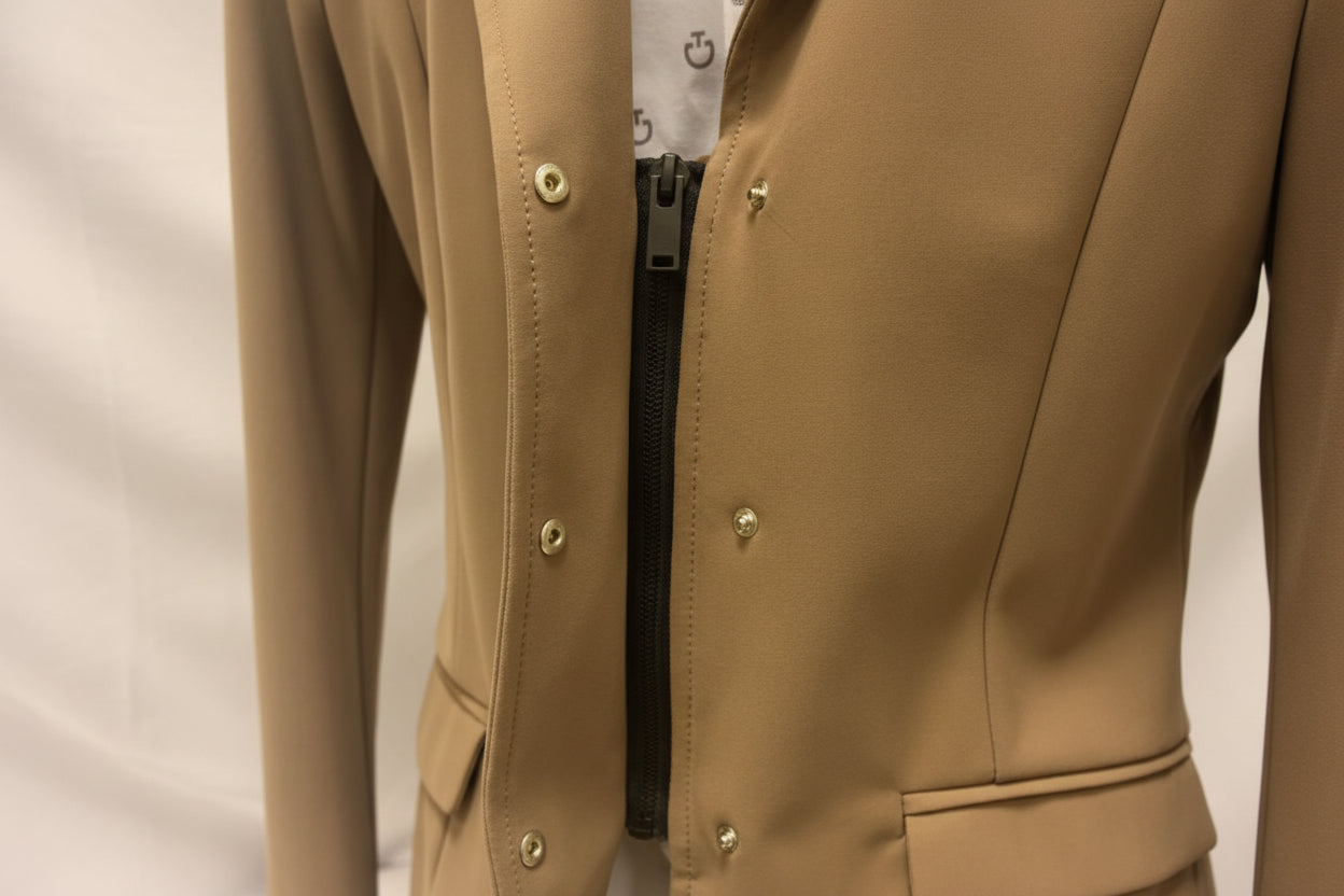 Cavalleria Toscana Letvægts Jersey Zip Stævnejakke Til Børn - Camel