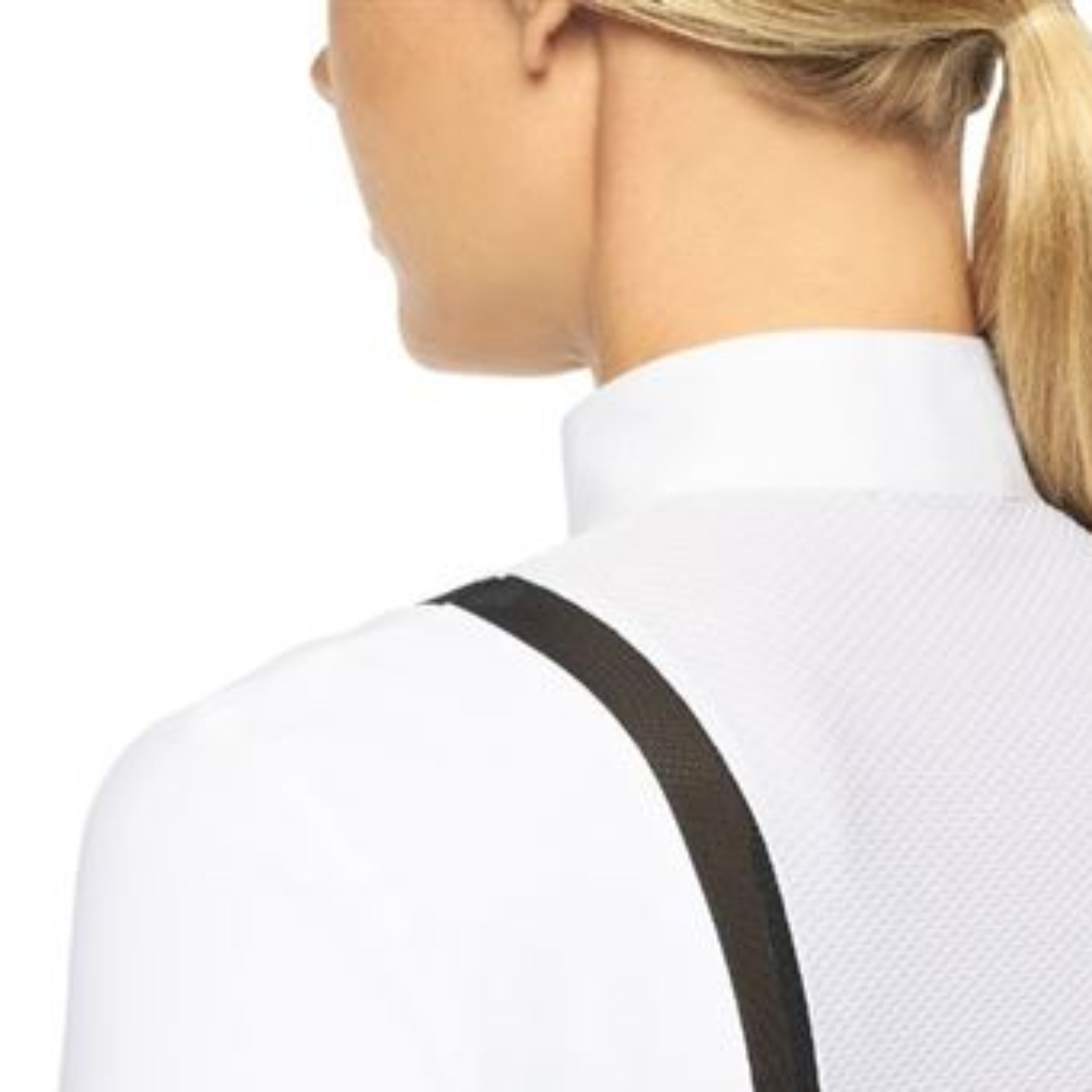Cavalleria Toscana Textured Jersey Stævnepolo M. Mesh - Hvid