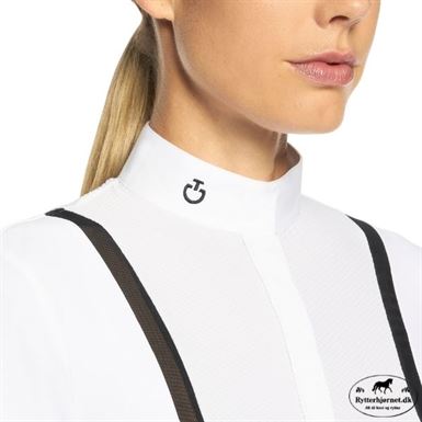 Cavalleria Toscana Textured Jersey Stævnepolo M. Mesh - Hvid