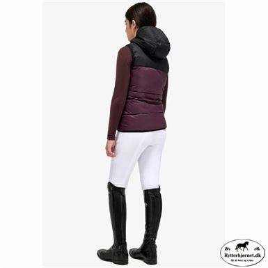 Cavalleria Toscana Junior Nylon Puffervest - Sort/Bordeaux