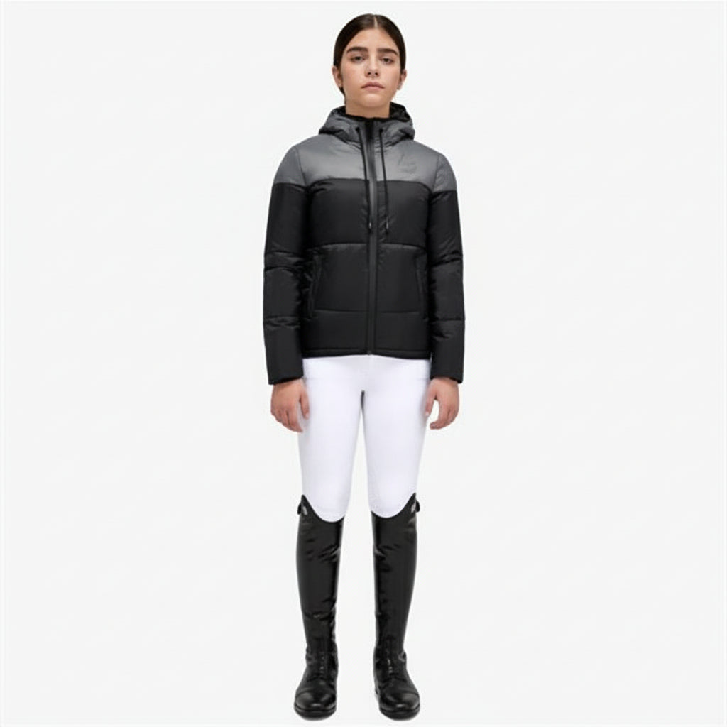 Cavalleria Toscana Junior Nylon Pufferjakke - Sort/Grå