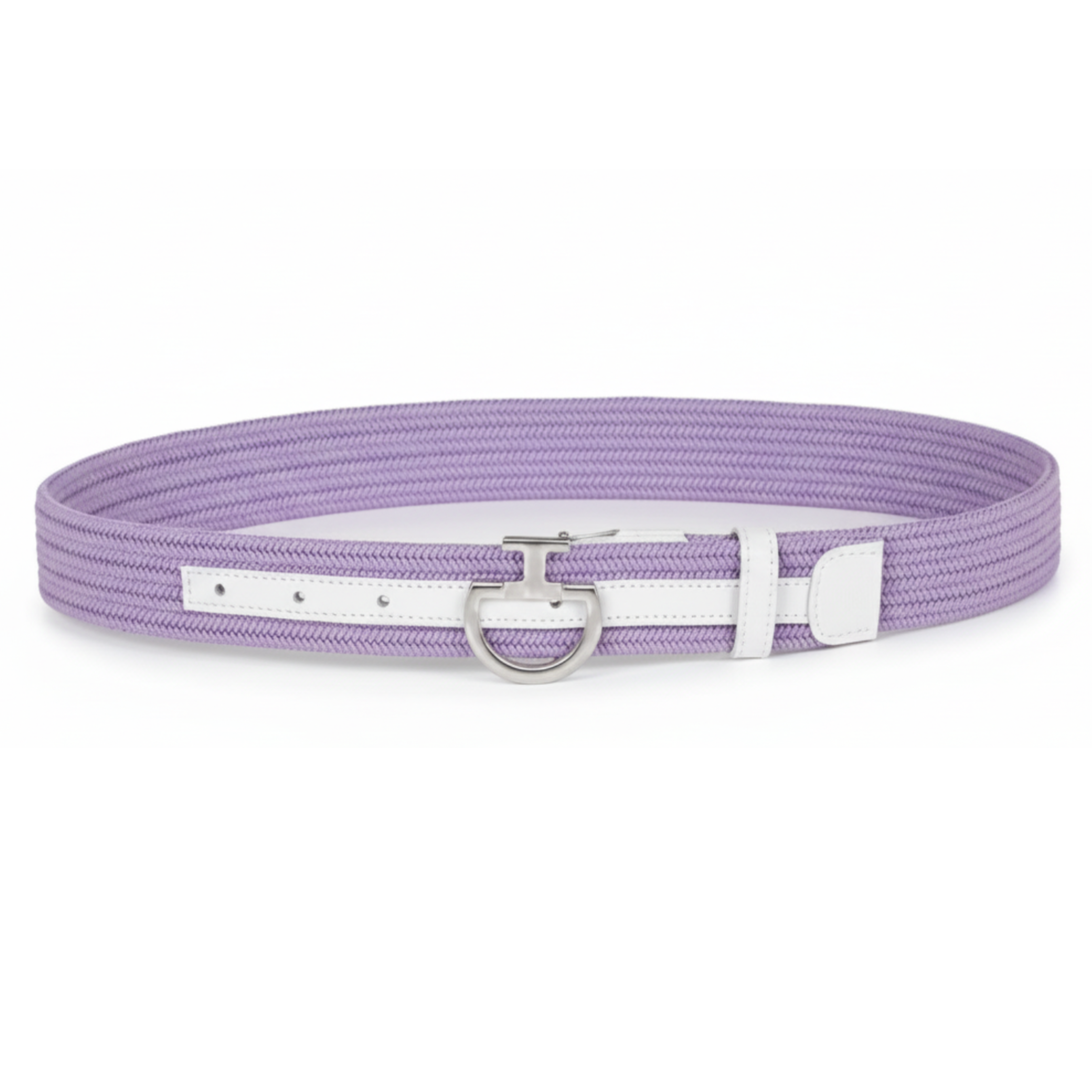 Cavalleria Toscana Womens Elastic Bælte Lilla/Hvid