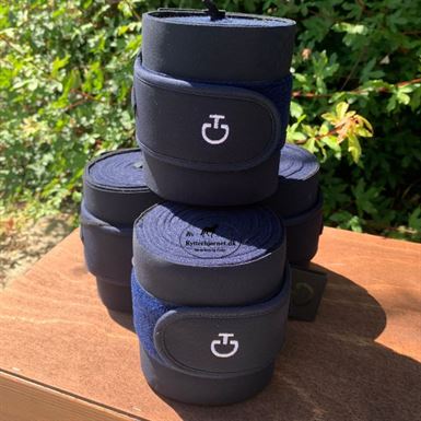 Cavalleria Toscana Jersey Fleecebandager 4 stk - Navy