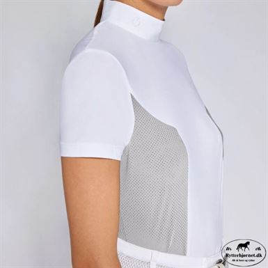 Cavalleria Toscana Jersey Stævnepolo - Hvid/Grå